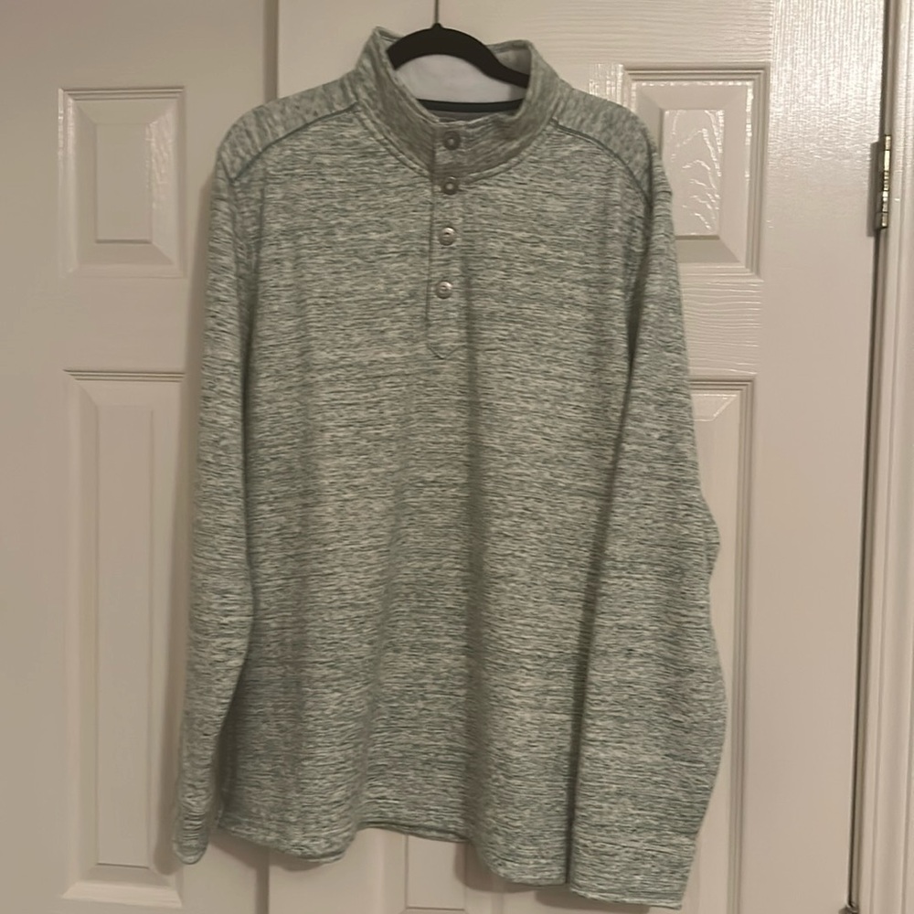 Tommy Bahama Green Quarter Zip/Snap Size XL